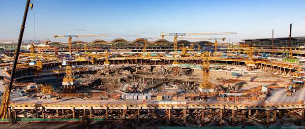 【萧山网】机场三期工程交通中心已完成75%土方施工