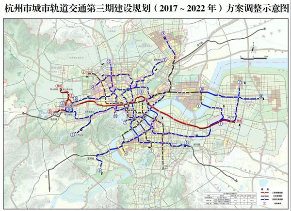 机场轨道快线真的要来了，3号线和5号线都有变化！杭州地铁三期规划调整获批