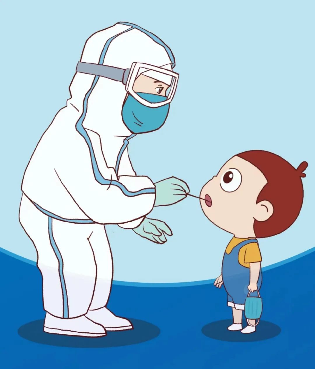 疫情防控常态化卡通图片